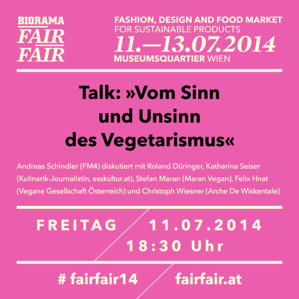 biorama fairfair talk vegetarismus